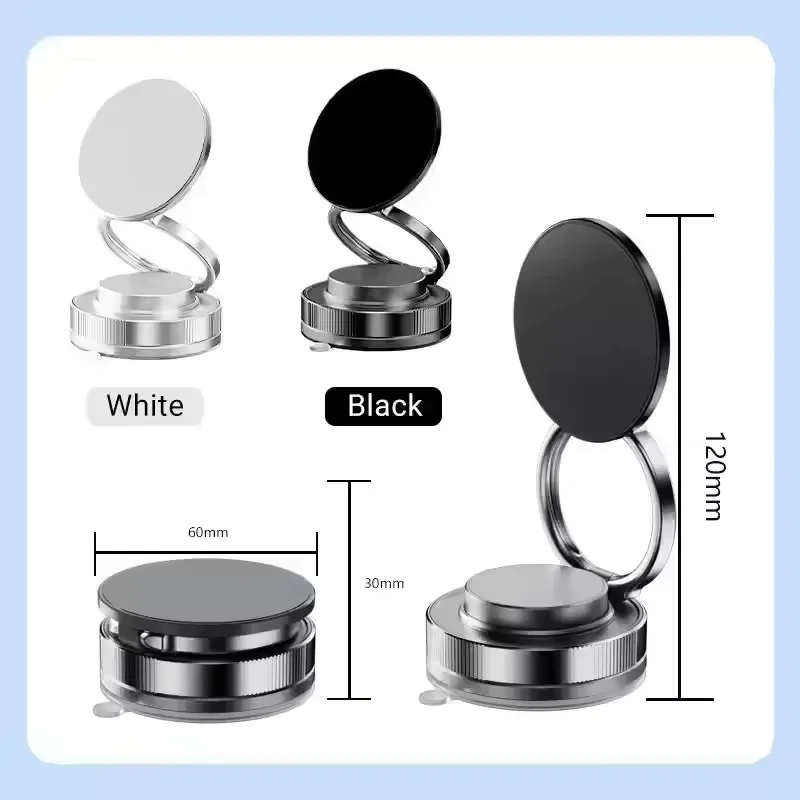 2026 Vacuum Double Side Magnetic Suction Cup Holder Foldable Kitchen Lazy Phone Bracket Car Holder For iPhone Xiaomi Smartphone - view 6