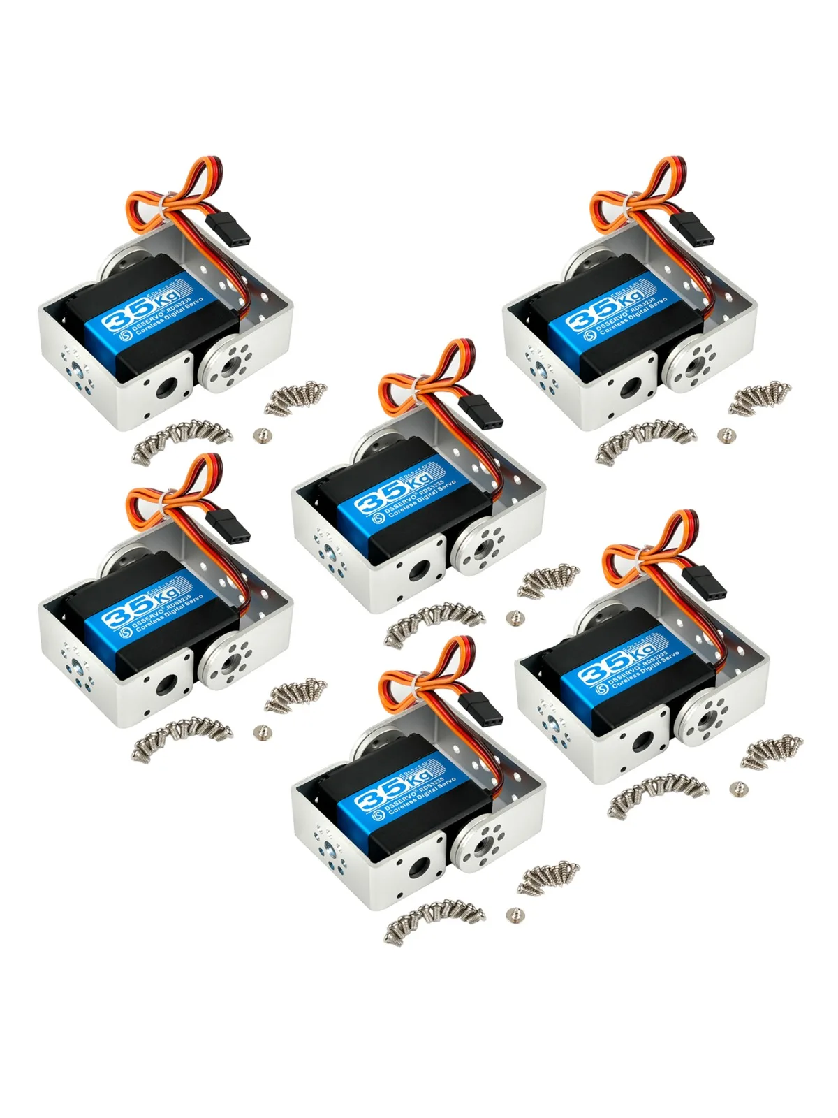 DS Servo RDS3235 Digitale kernloze motor Robotservo 35 kg Metal Gear met hoog koppel en U-vormige beugelarmplaat 180 ° /270 ° - afbeelding 2