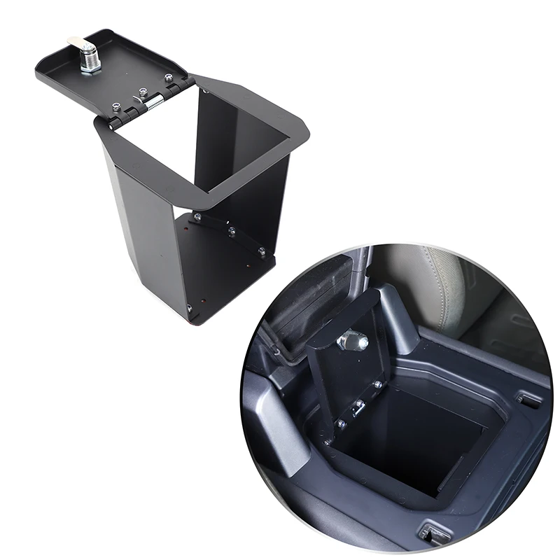 For Land Rover Defender 90 110 130 2020-2025+  Car Armrest Storage Privacy Password Lock Security Safe Box Interior Accessories