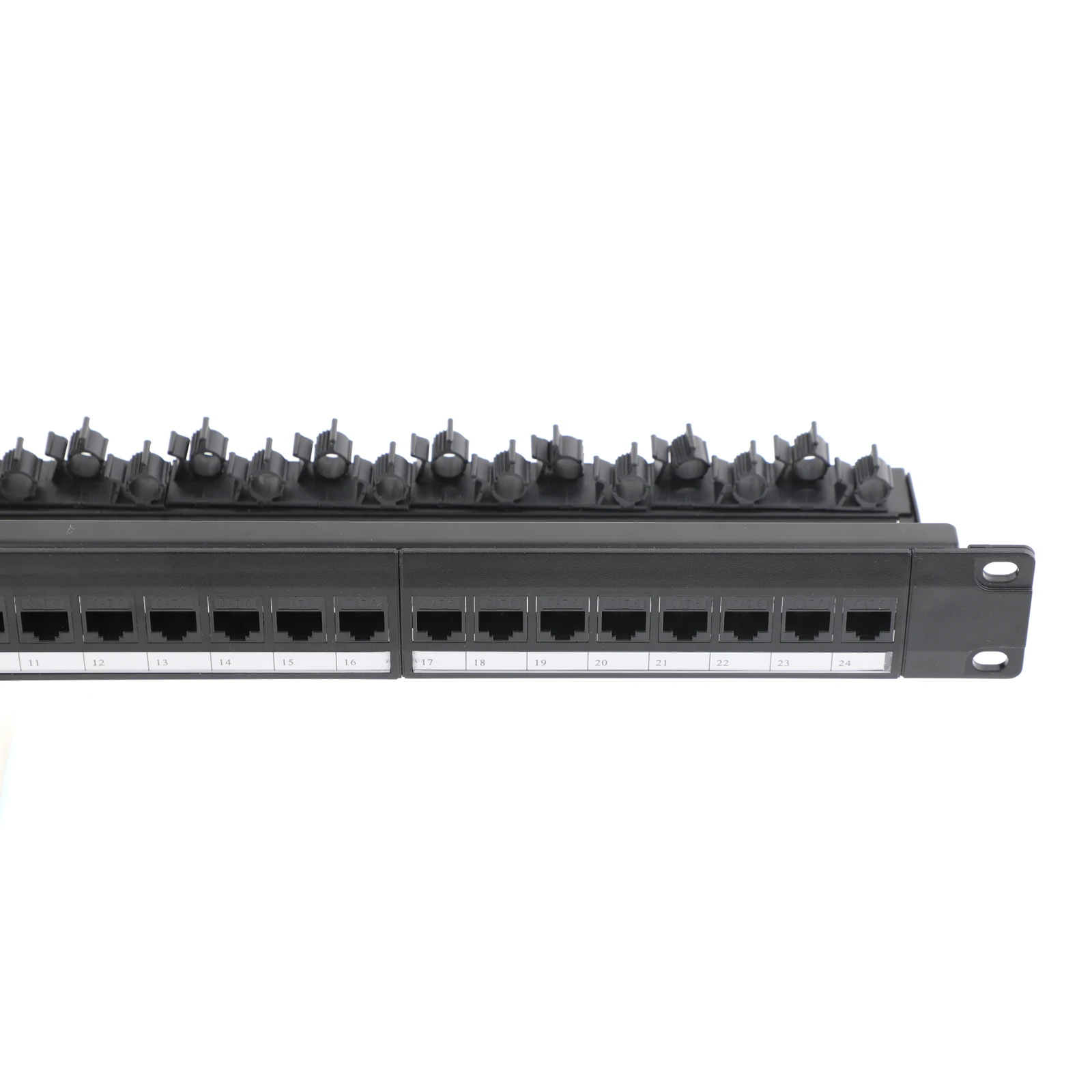 Patch Panel 24/48 Port  Cat6 RJ45 Coupler with Inline Keystone 19-Inch 1U/2U Patch Panel Removable Back Bar Distribution Frame