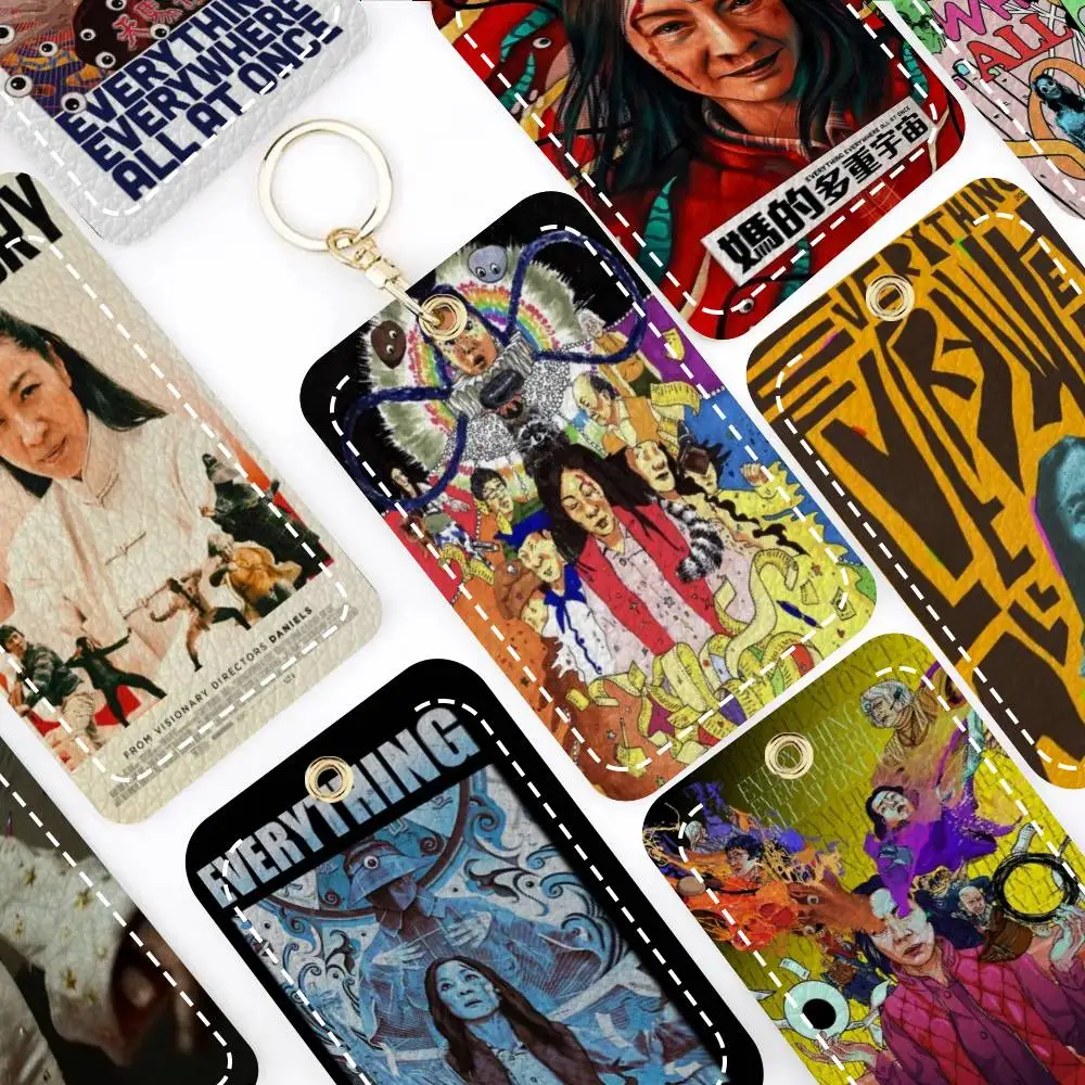 

Картхолдер для карт Everything Everywhere All At Once, подходит для кредитных и проездных карт, прямоугольный защитный чехол для ключей из мягкой кожи