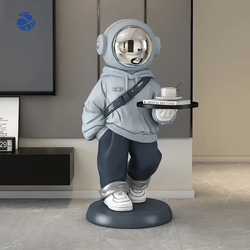 Creative Home Living Room Large Landing Decorations Housewarming Gifts Astronaut 3D Tray Decoration