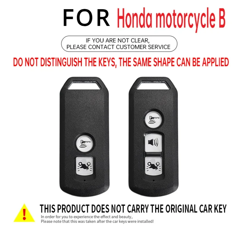 Alloy Leather Key Case Cover Keychain For Honda Pcx 125 Forza 125 300 350 750 ADV Xadv Super Cup SH150i SH300 Sh125 XAV Xlov SH