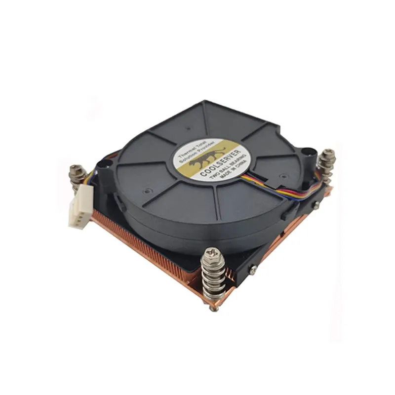 1U3C 1U Server CPU Cooler All‑Copper Heatsink 4PIN PWM Turbo Fan For LGA1700 LGA115X LGA2011 Server Workstation Cooling