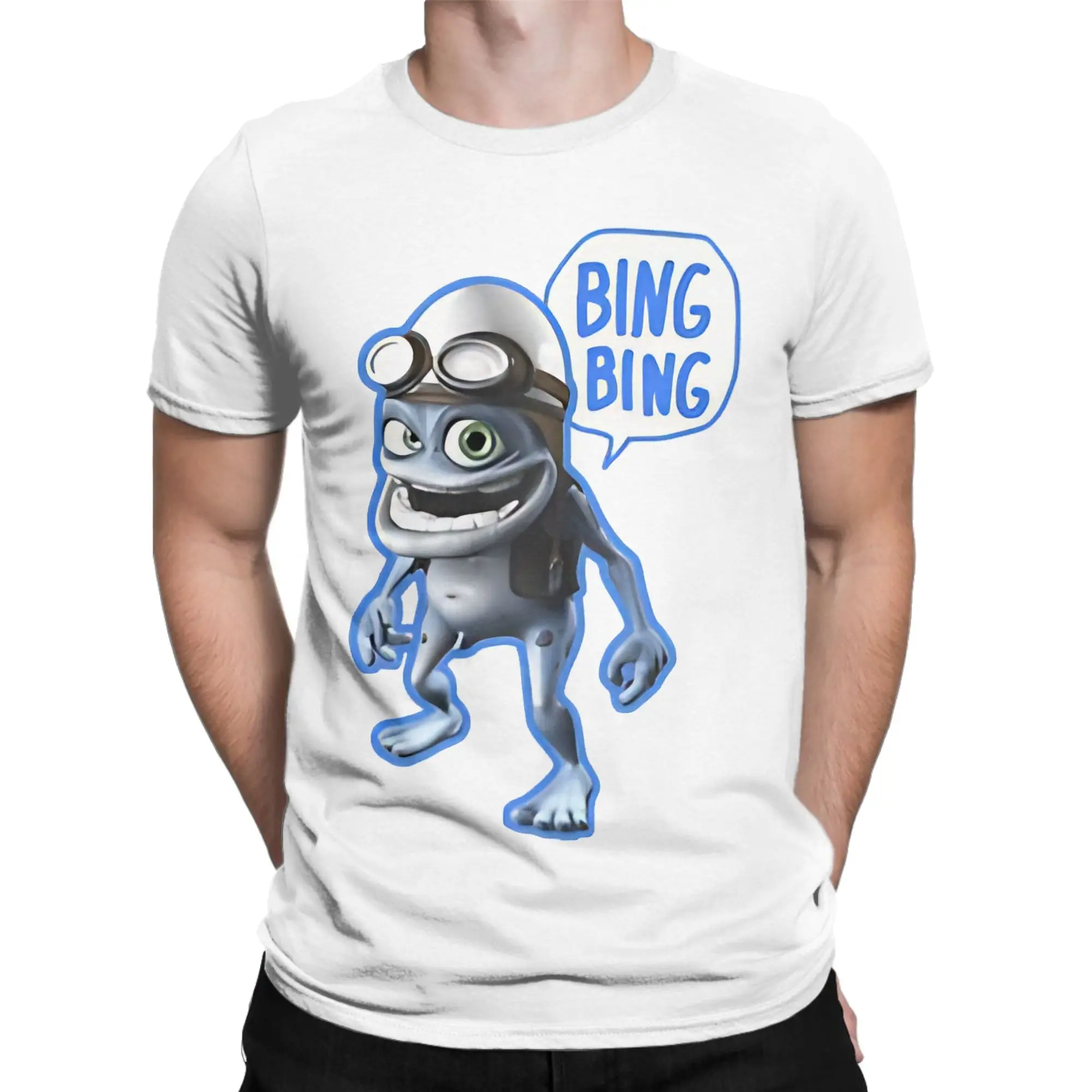 Crazy Frog Bing Bing  T-Shirts Men Women  Funny Pure Cotton Tees O Neck Short Sleeve T Shirt Printing Clothes