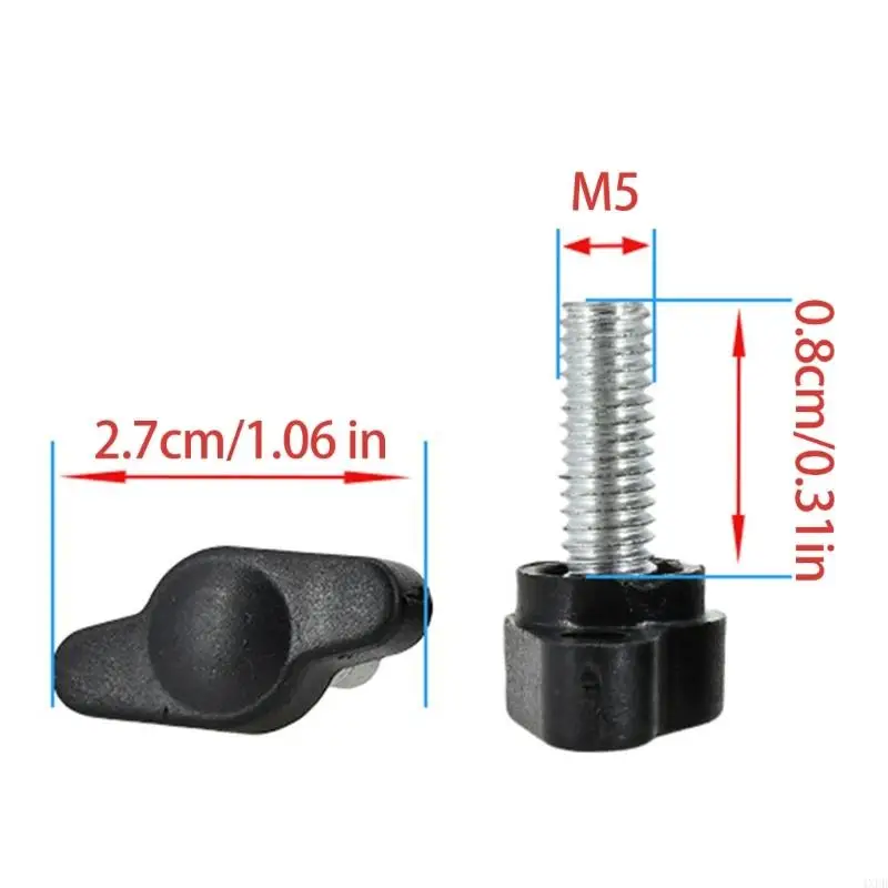 4XFD Heat Resistant T Handle Screw Smooth Manual Fastener Easy Installion Designs Accessory for Technical Maintenance