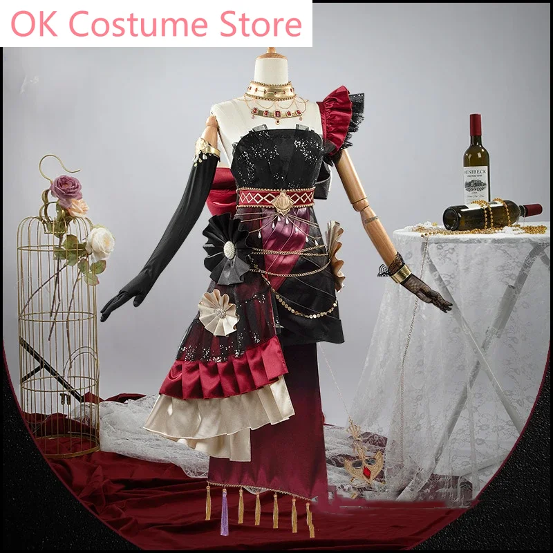 [Aangepast] Spel Umamusume: Mooie Derby Gold Ship Cosplay Kostuum Prachtige Uniform Jurk Halloween Outfit Vrouwen Nieuw