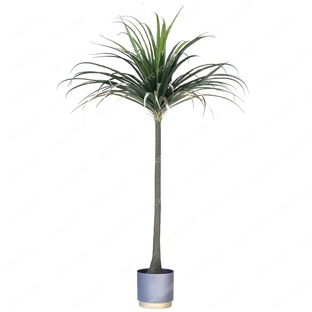 Artificial Plant Pot Nordic Living Room Wine Bottle Dracaena Large Silent Wind Green Plant Floor Ornaments