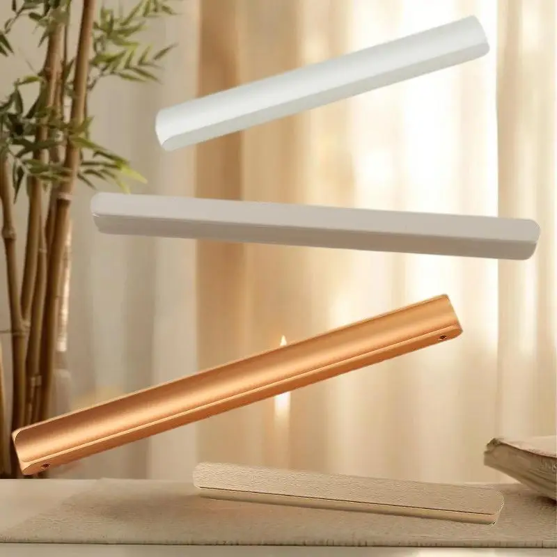 Modern Simple Light Luxury I-Shaped Cabinet Door Handle Extended Round Head Drawer Wardrobe Cabinet Furniture Door Handle