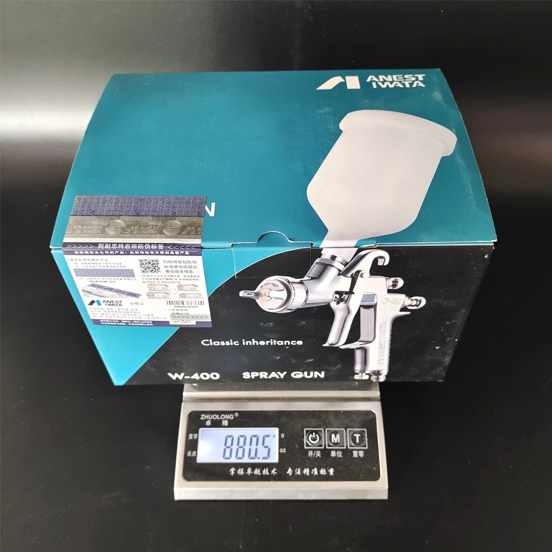 ANEST IWATA W400-S27 مسدس رش الطلاء 1.4 عيار مناسب للمعاطف الشفافة والمعاطف العلوية