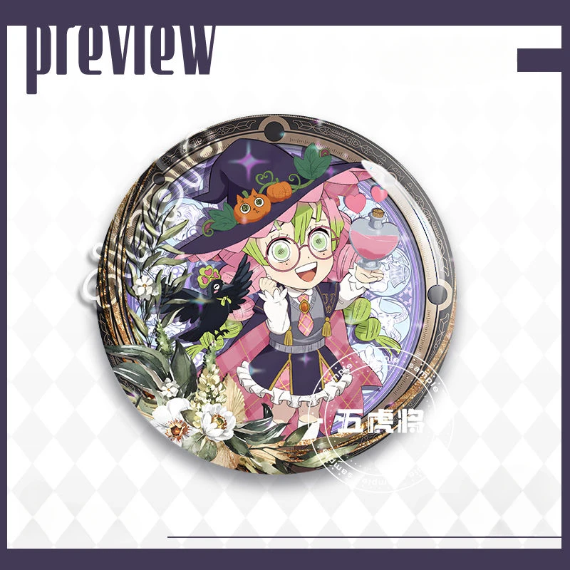 Demon Slayer Badge Hashibira Inosuke Kanroji Mitsuri Anime Peripherals Cute Halloween Series Matte Style Brooch Bag Decoration