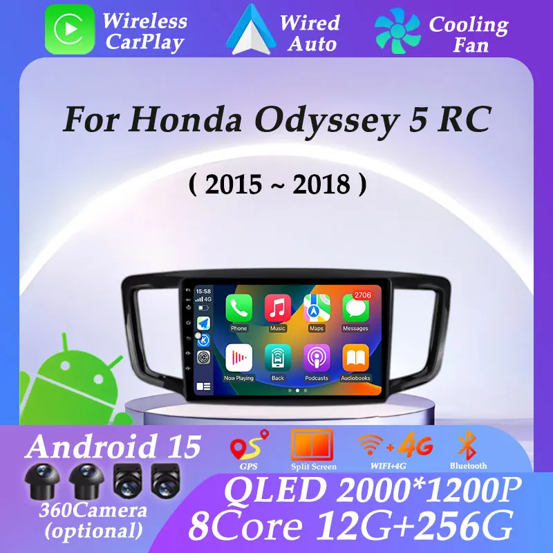 

10" Android 15 Car Radio for Honda Odyssey 5 RC 2015 - 2018 GPS Navigation Multimedia Player Video DSP Stereo Carplay Auto Wifi