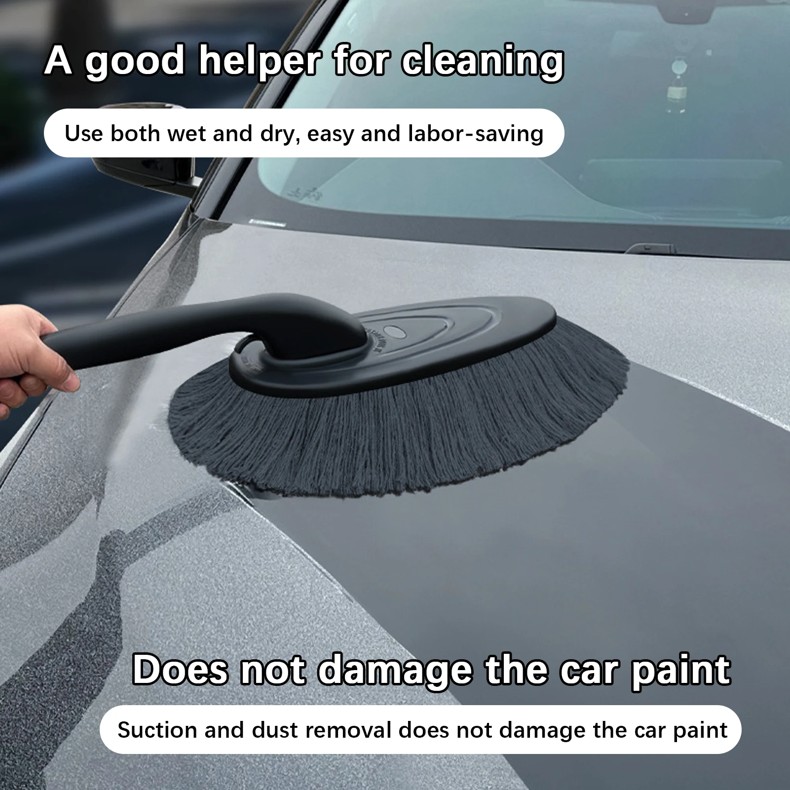 Car Duster Handheld Car Washing Mop Dust Duster 360 Degree Rotatable Auto Exterior Detailing Mop Cleaning Brush Cleaning Tool