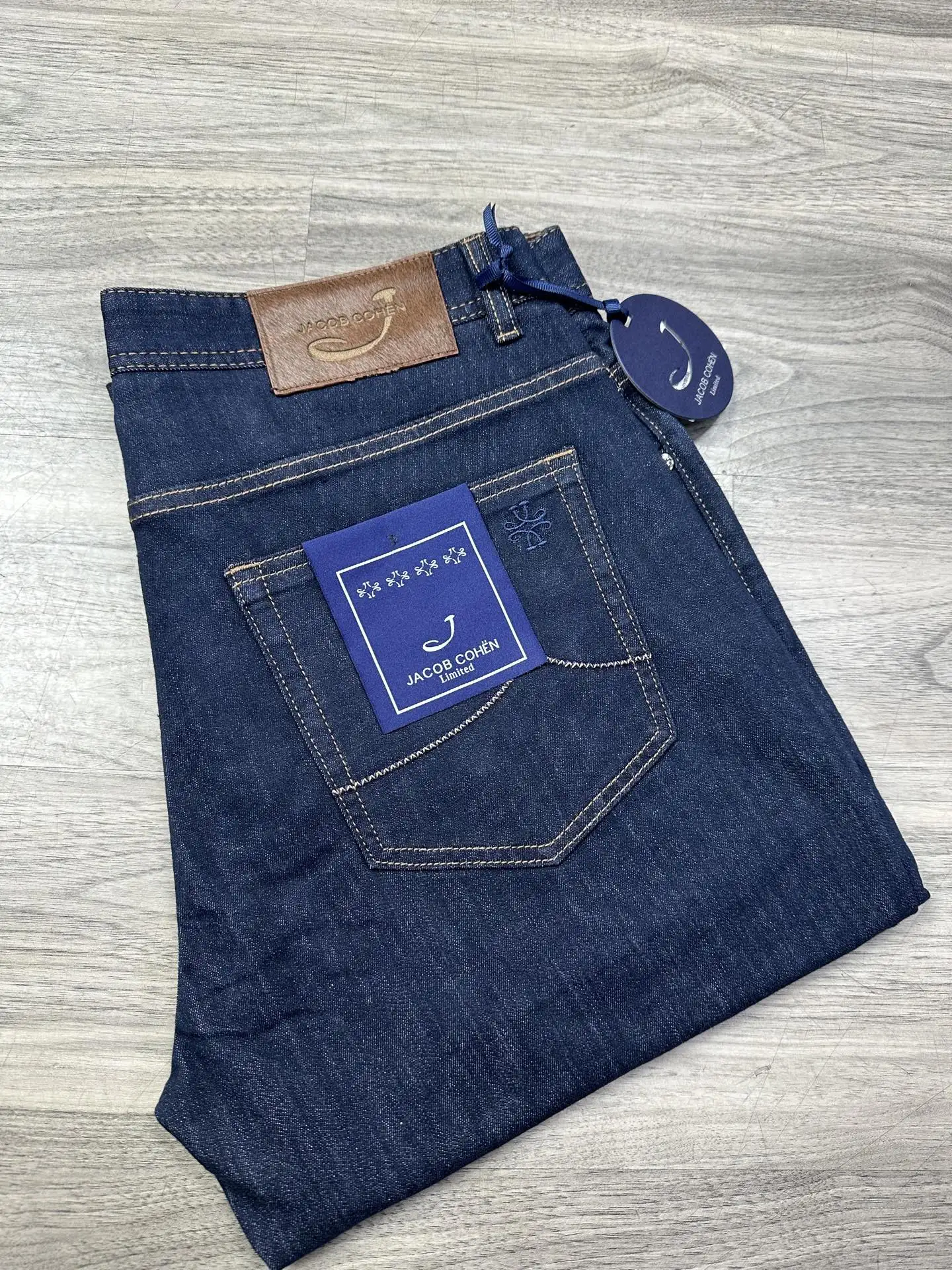 

BLLIYOSS Jeans Thin Cotton Men 2026 SS New Business Embroidery straight-leg Outdoors Pants Old Money High-Quality 29 To 42 yarda