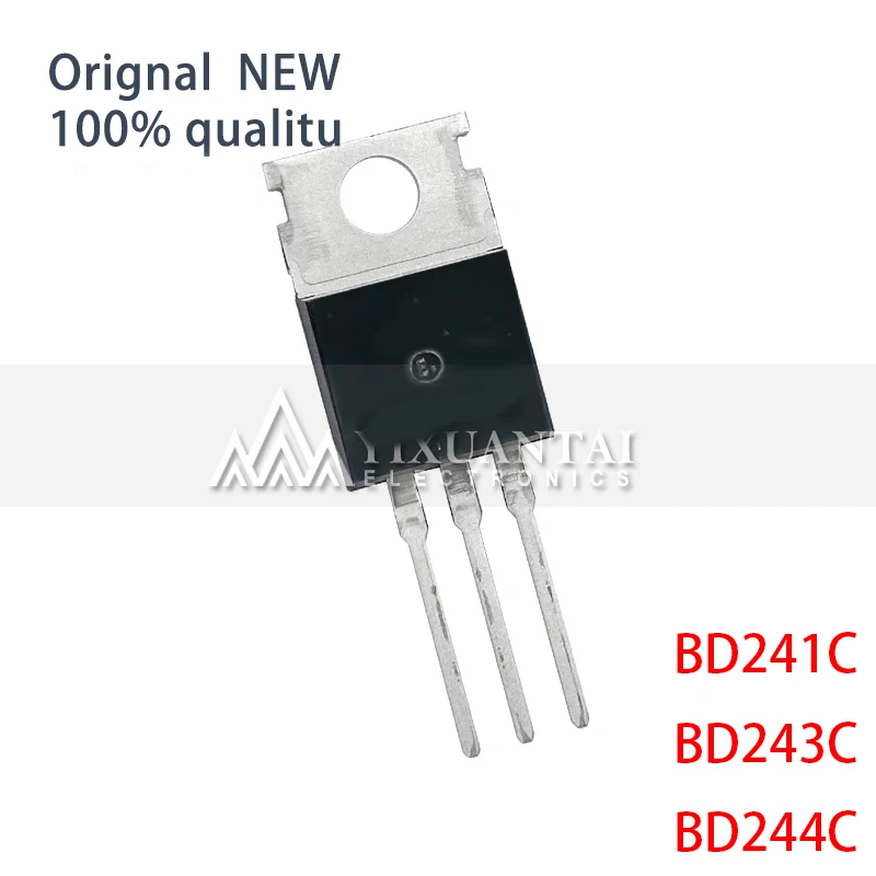 10PCS New and Original TO-220F BD241 BD243 BD244 BD241C BD243C BD244C