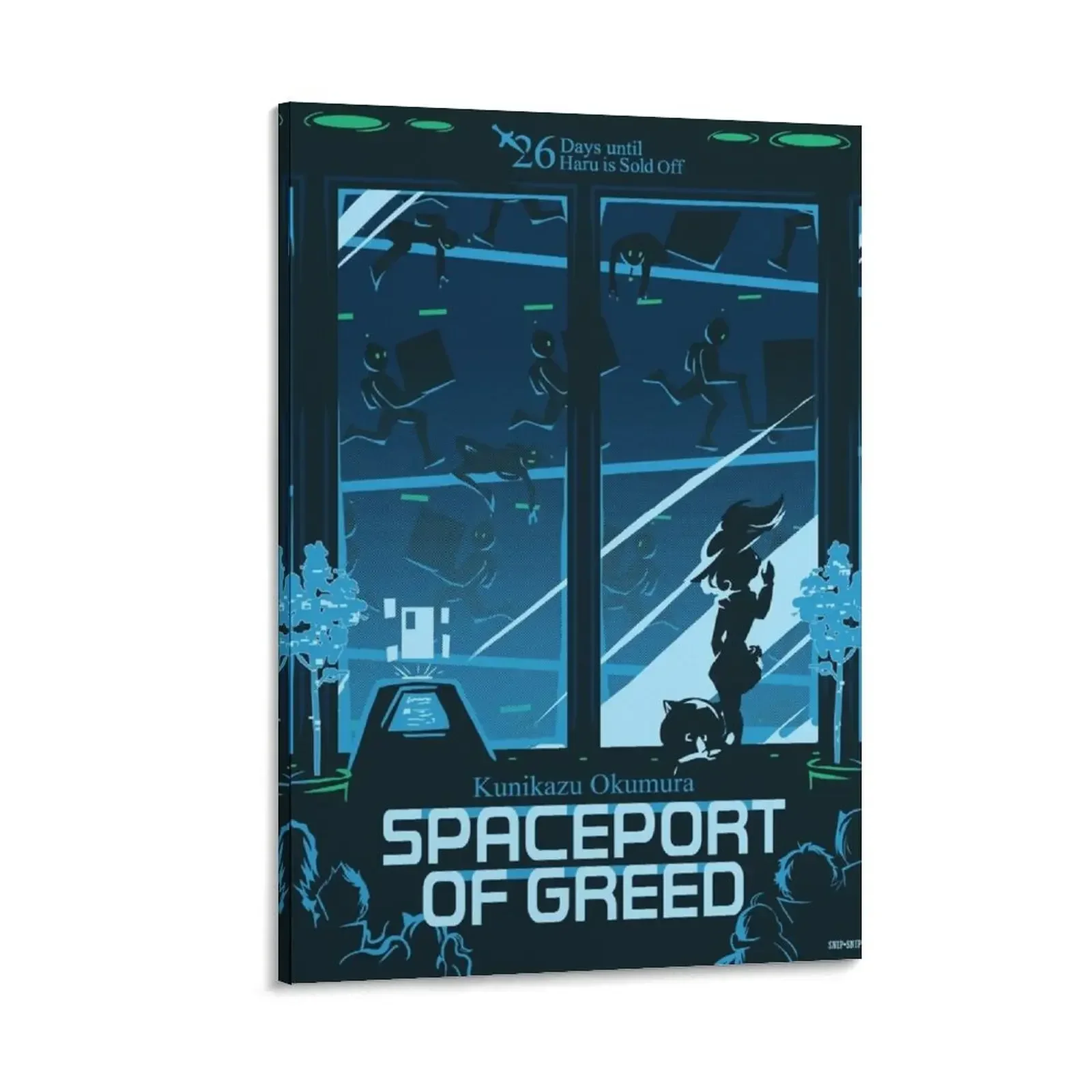 

Spaceport of Greed Canvas Painting Decorative paintings Paintings on canvas for living room art mural decor