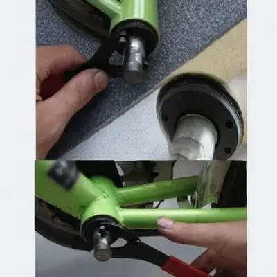 

Central Shaft Bowl Wrench Bicycle Flywheel Tool Disassembly Spanner Repair Iron Plastic Material Adjustable