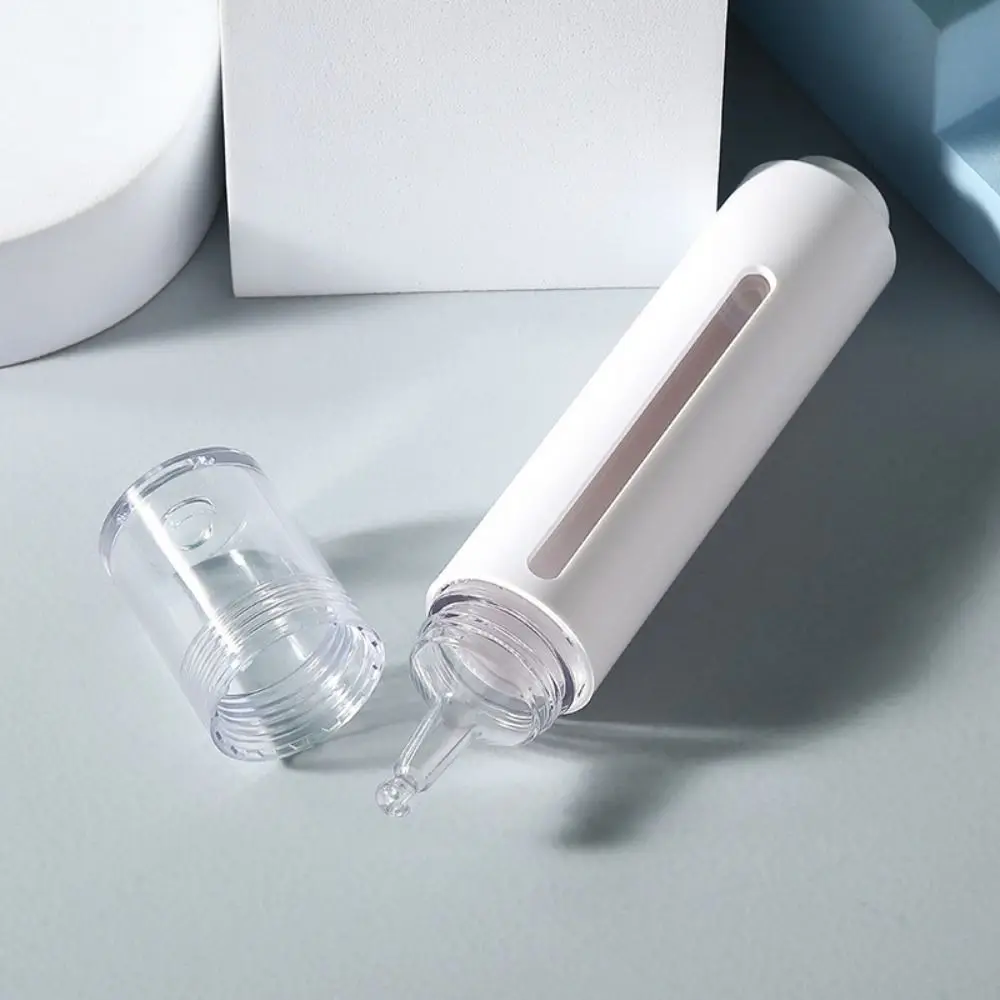 Empty Eye Cream Bottle Press Head Hyaluronic Acid Stock Essential Oil Dropper Bottle 15ml Essence Liquid Water Light Needle Tube