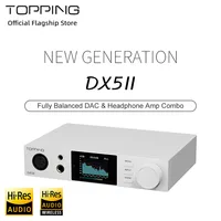 Nuevo TOPPING DX5 II completamente equilibrado DAC y amplificador de auriculares Combo ES9039Q2M X2 10 bandas PEQ BT 5,1 soporte LDAC