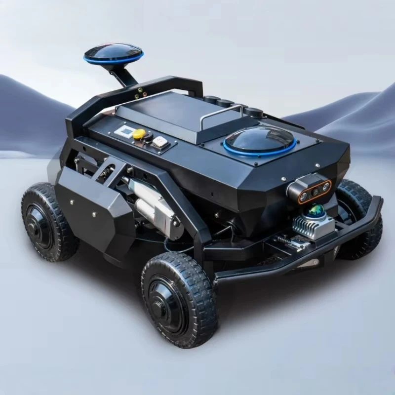 RTK Autonomous Robotic Lawn Mower 48V Automatic Obstacle Avoidance 45cm Width Durable for Garden and Farm Use