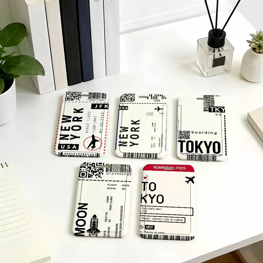 Boarding Pass Plane Ticket Card Holder Corporate Business Work Badge Holders Uisex Credit Bus Daily Commute ID Case