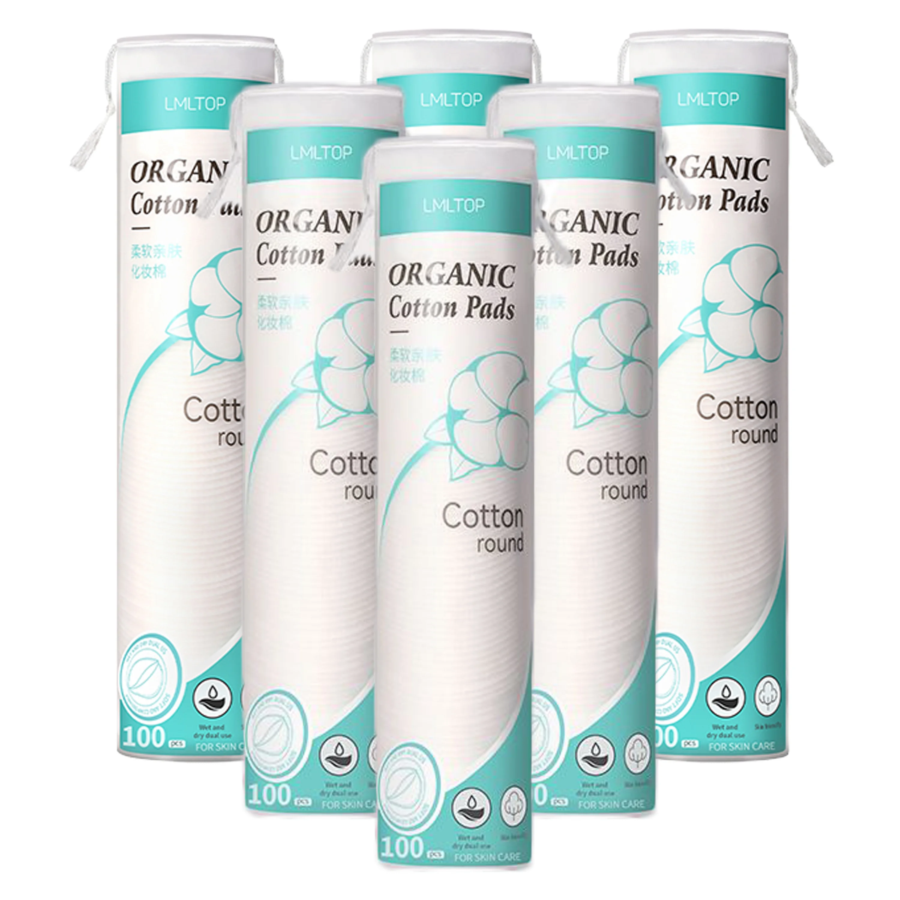 

Большая упаковка из 600 штук портативного косметического ватного полотна для путешествий, состоящая из трех слоев хлопка и утолщенной впитывающей косметической ваты.