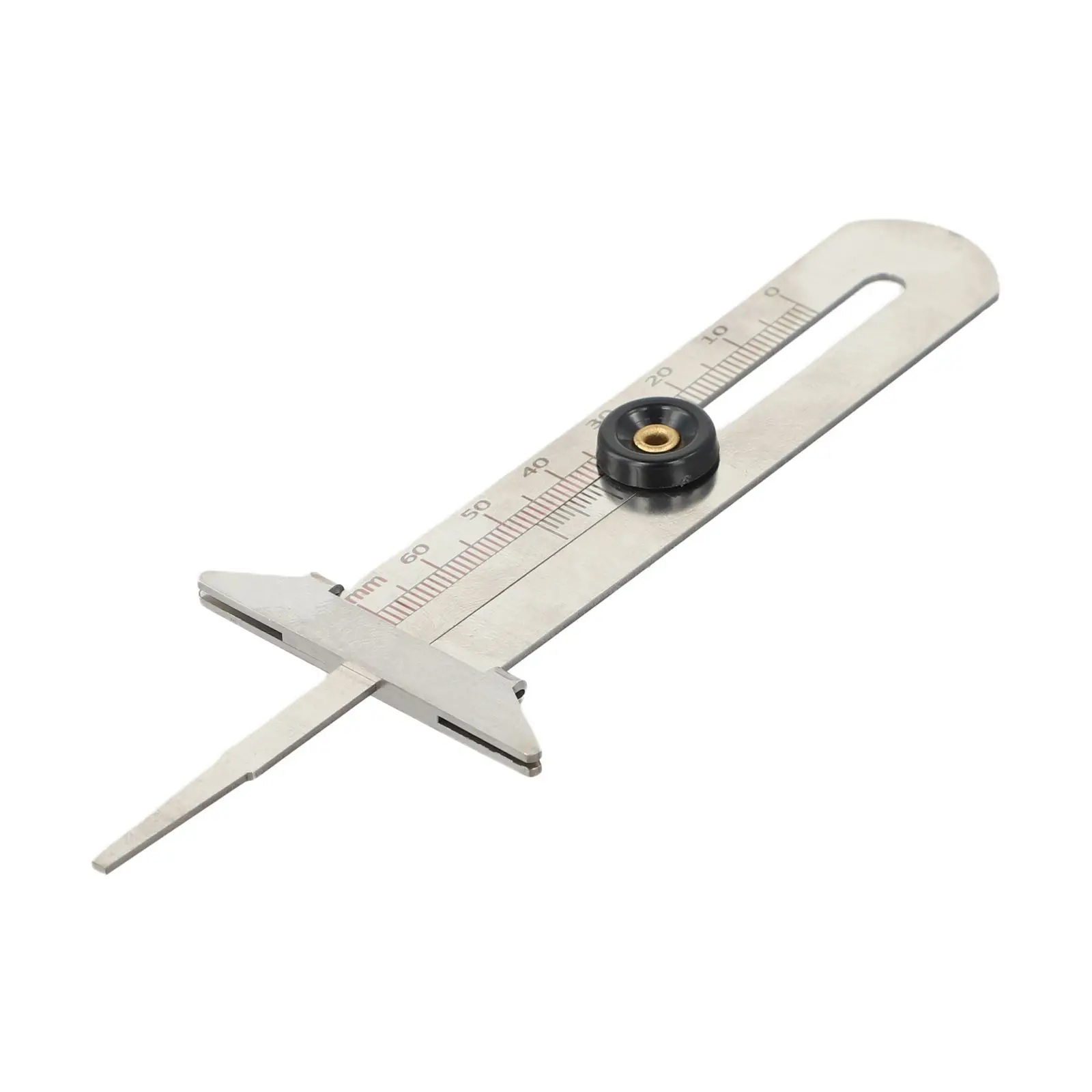 Measuring Tool Stainless Steel Caliper Road Safety Assessment 100mm*48mm*22mm Compact Structure Engaged Scale Markings