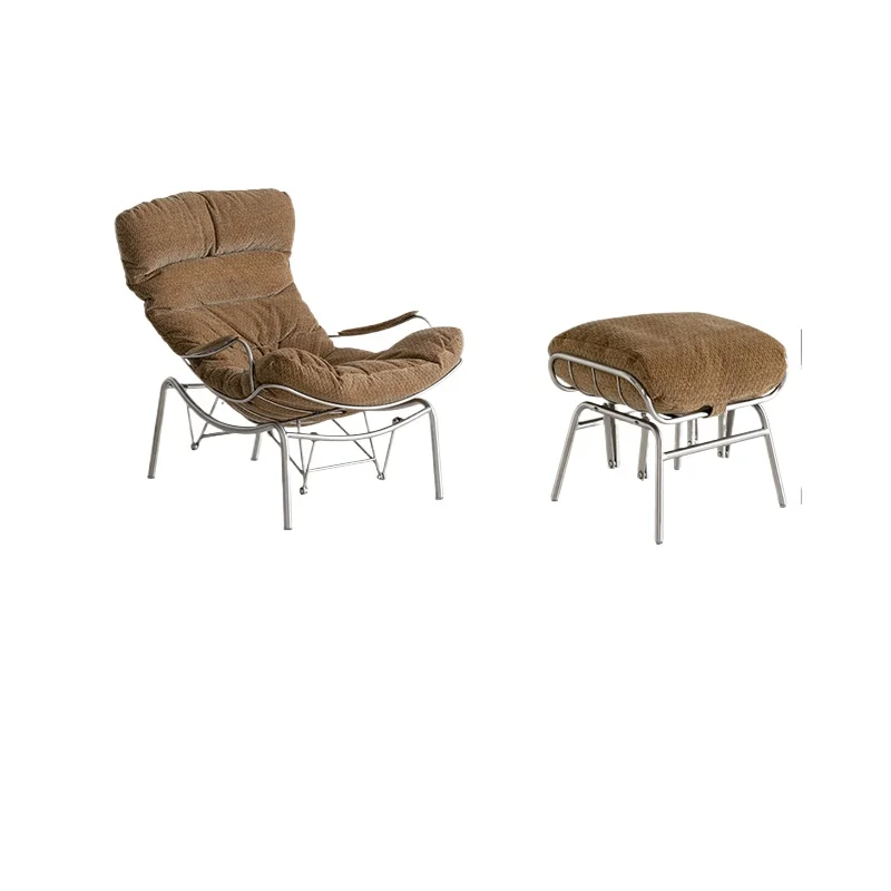 

Living room balcony leisure chair home rocking chair retro light luxury single sofa