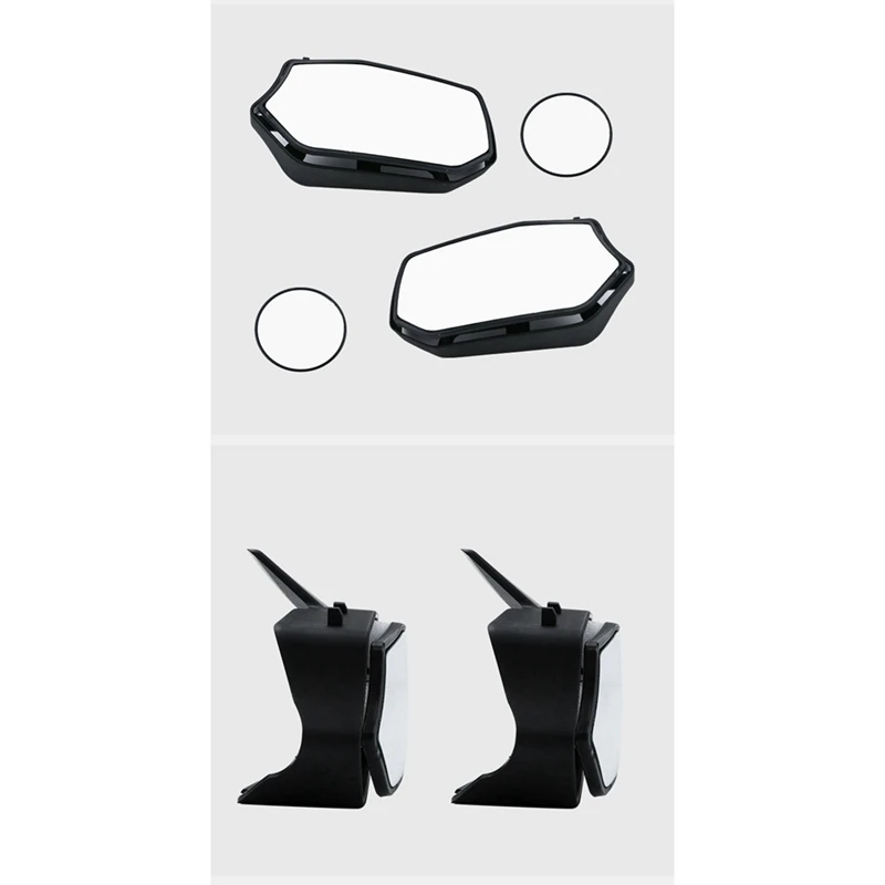 Kit de espejo retrovisor para YAMAHA, cristal negro y plástico para modelos XMAX300, Xmax300, Xmax 300, 2023 +, 2 unidades