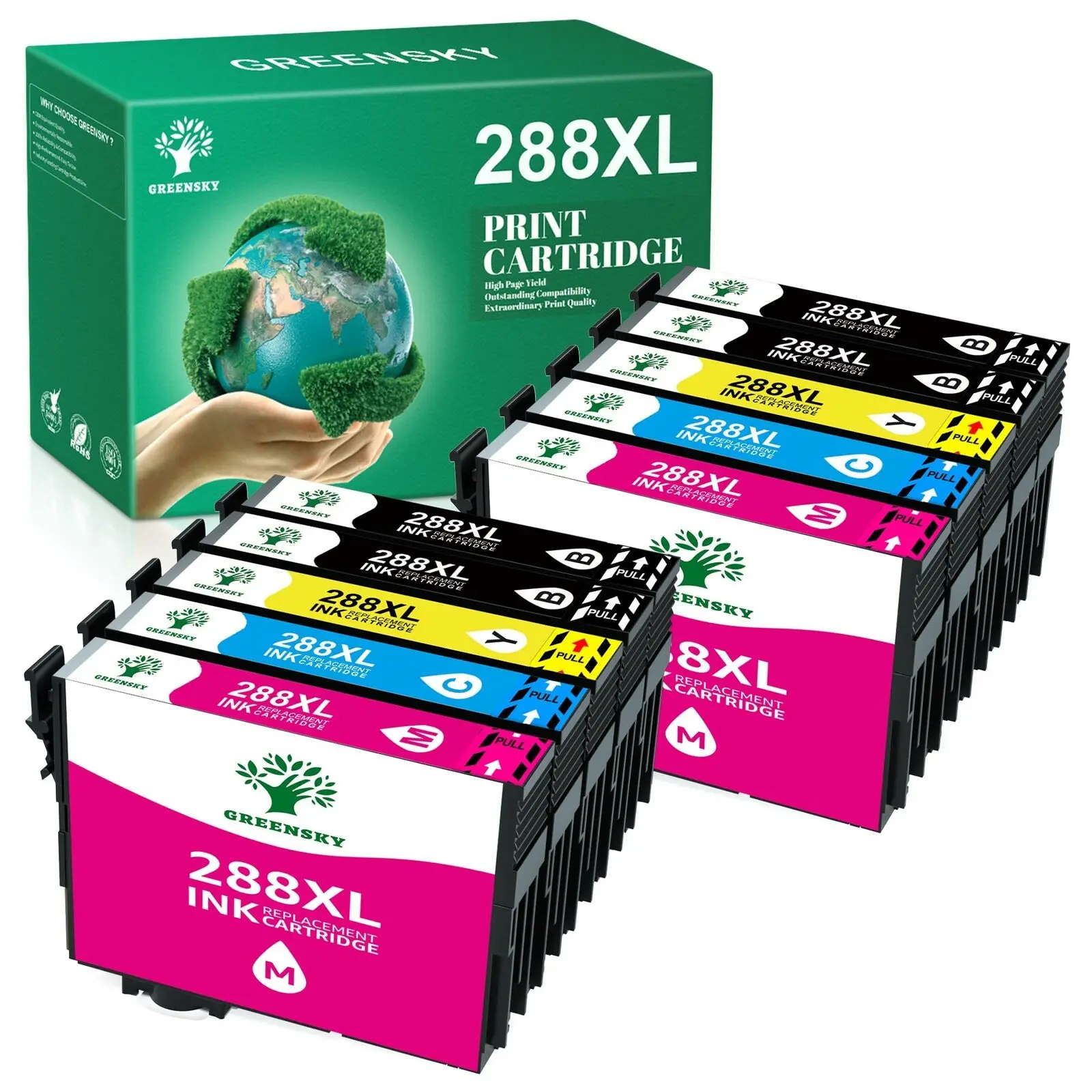 10PK T288 288XL Reman Ink Cartridges  for Epson XP440 XP446 XP430 XP330 XP434