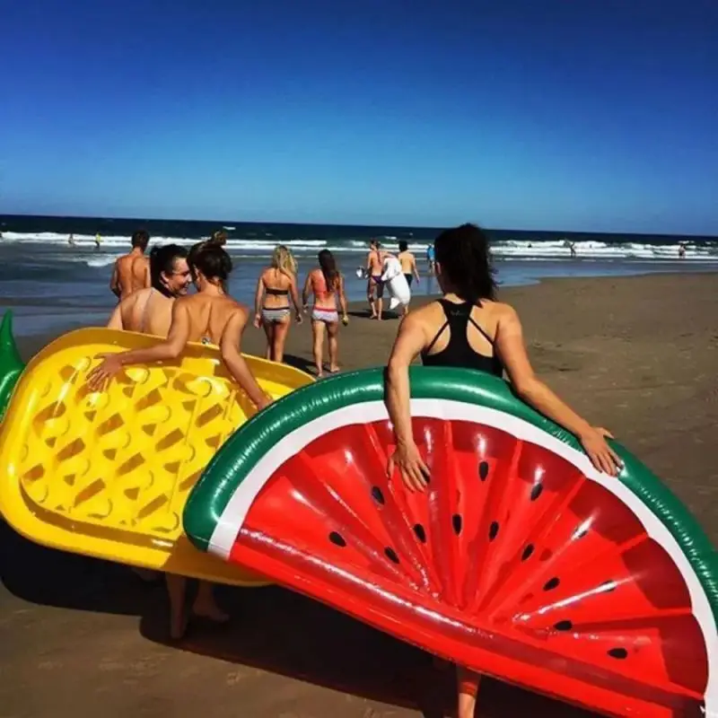 Piscina Inflável Gigante, Abacaxi Melancia, Fila Flutuante, Festa na Piscina, Anel de Natação Adulto, Colchão Inflável Flutuante