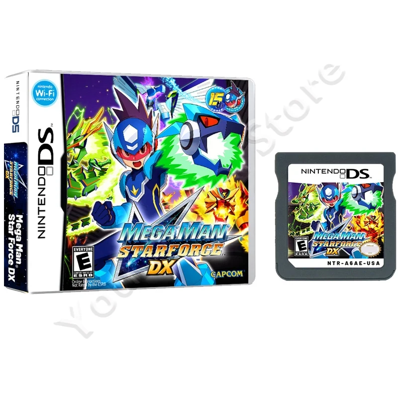 Mega Man Star Force DX Rockman NDS Game Card Games Cartridge Console English Language US Version Gift
