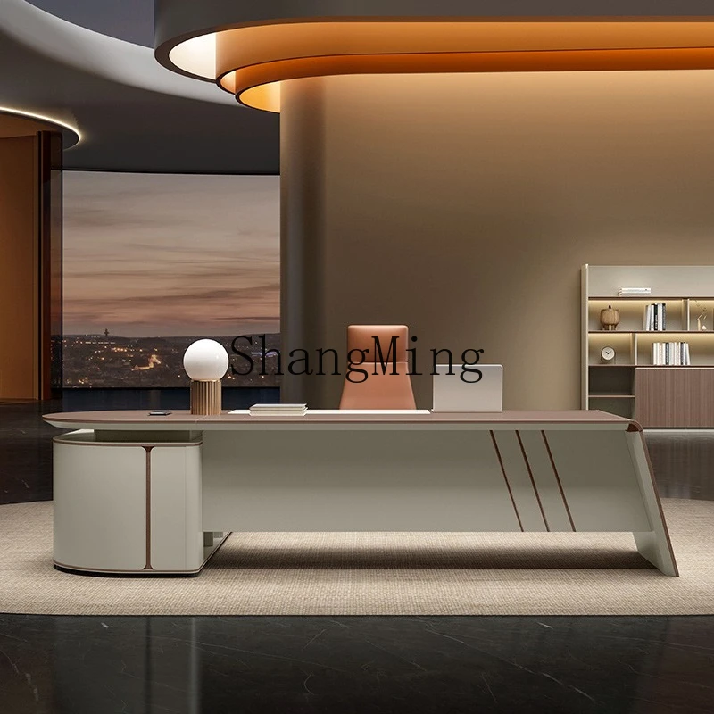 

SMPresident desk PaintingOffice manager desk Supervisor desk and chair combination