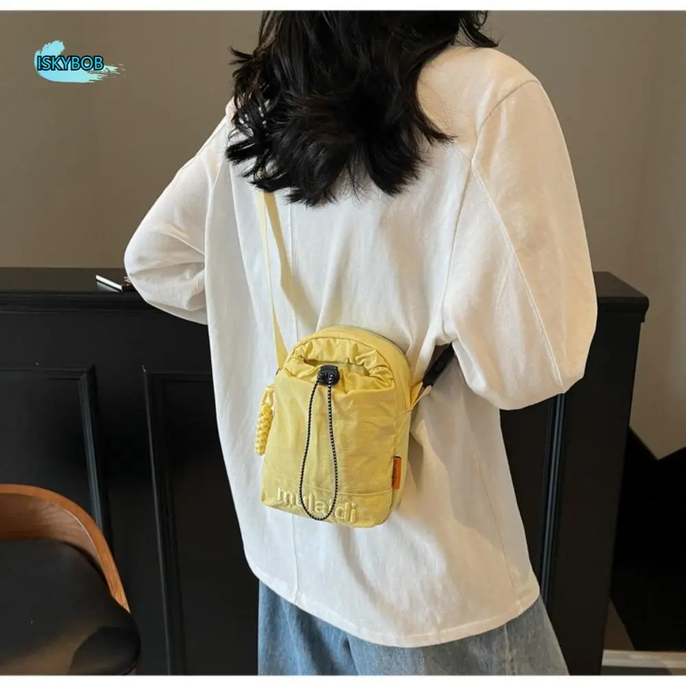 

Легкая женская сумка через плечо, регулируемая сумка для бутылки с водой на шнурке, портативная маленькая сумка для мобильного телефона в корейском стиле для пикника