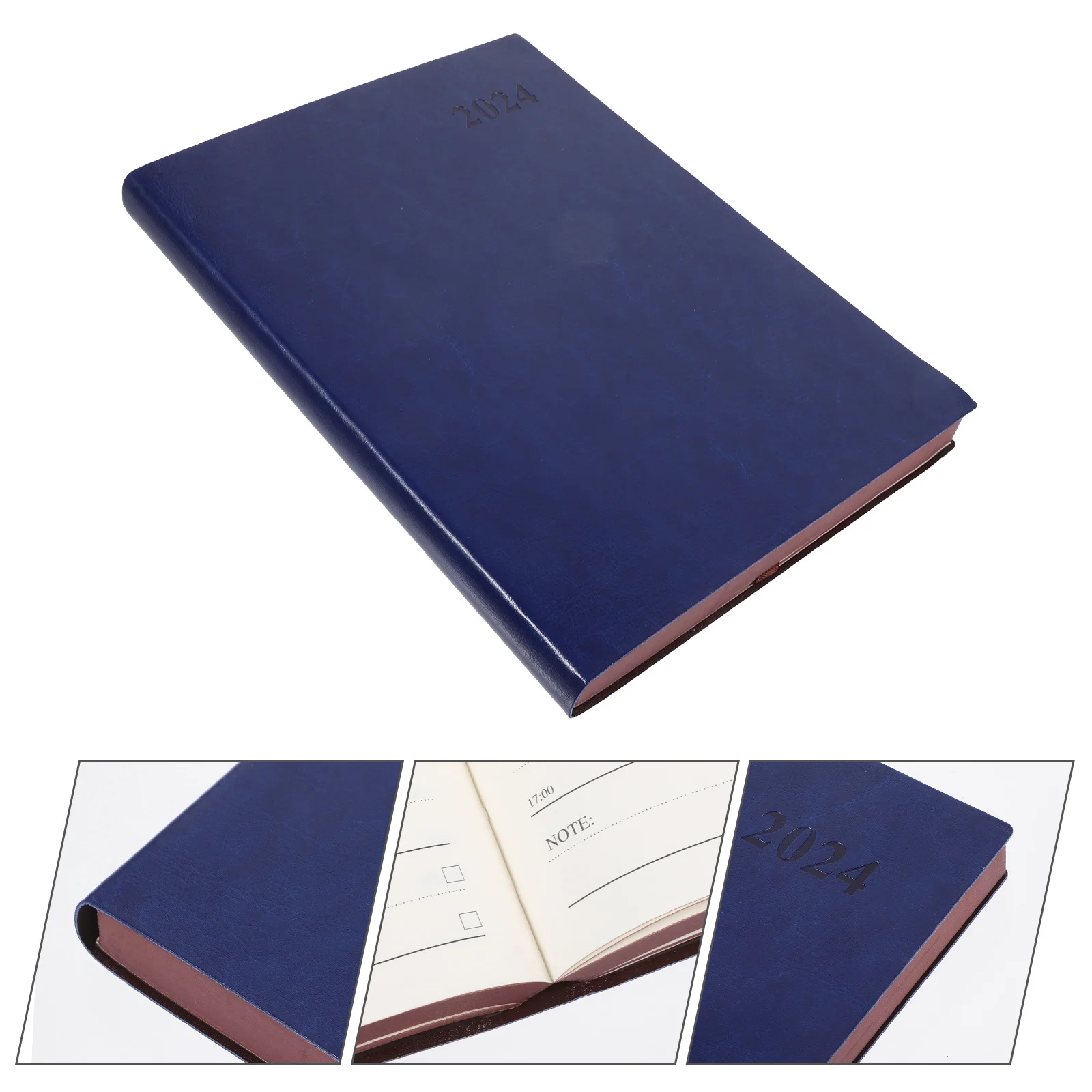 섬세한 일정 노트북 휴대용 일일 플래너 인공 노트패드 사무실 정리함 저널 플래너 휴대용 노트북