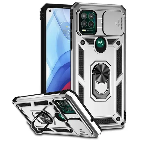 Slide Camera Protegge La Cassa Del Telefono Per Motorola Moto G Stylus 5G 2021 Anello di Supporto Cavalletto Armatura Copertura MotoG Stylus 5G 2021 Casse
