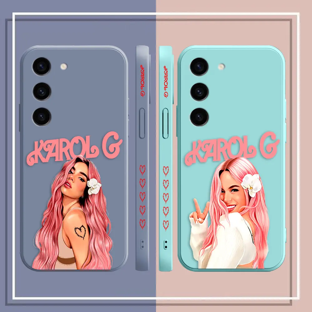 Pop Singer K-Karol G Phone Case For Samsung S23 S22 S21 S20 FE S11 S11E S10 S10E S9 S8 S30 Ultra Plus 4G 5G Case Fundas Shell