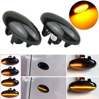 For Peugeot 307 206 407 107 For Citroen C1 C2 C3 Jumpy Dynamic LED Side Marker Flowing Turn Signal Light Sequential Blinker