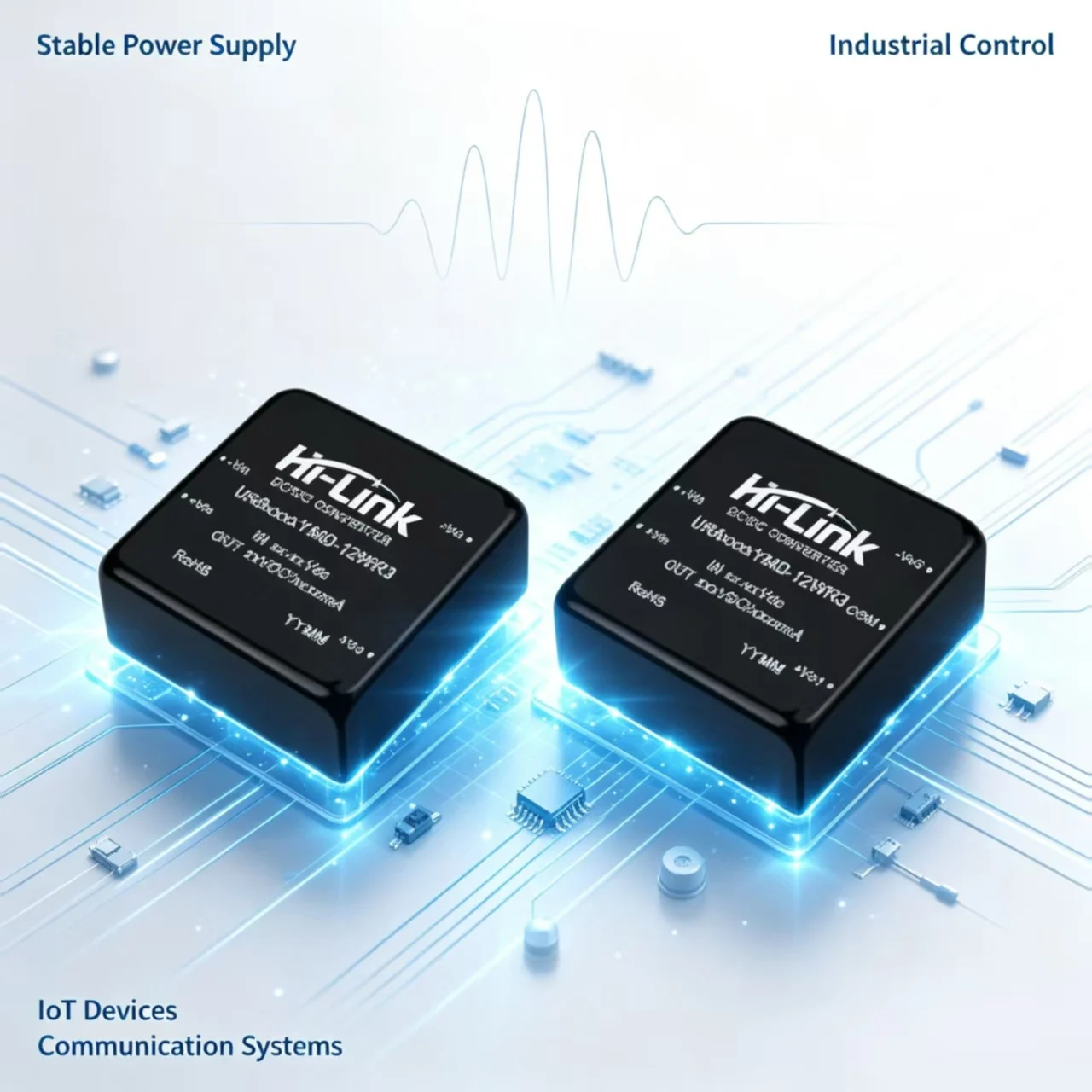 Hi-Link 12W DC-DC Power Module URB_YMD-12WR3 Wide Input Isolated Regulated Single/Dual Output DIP Converter RoHS