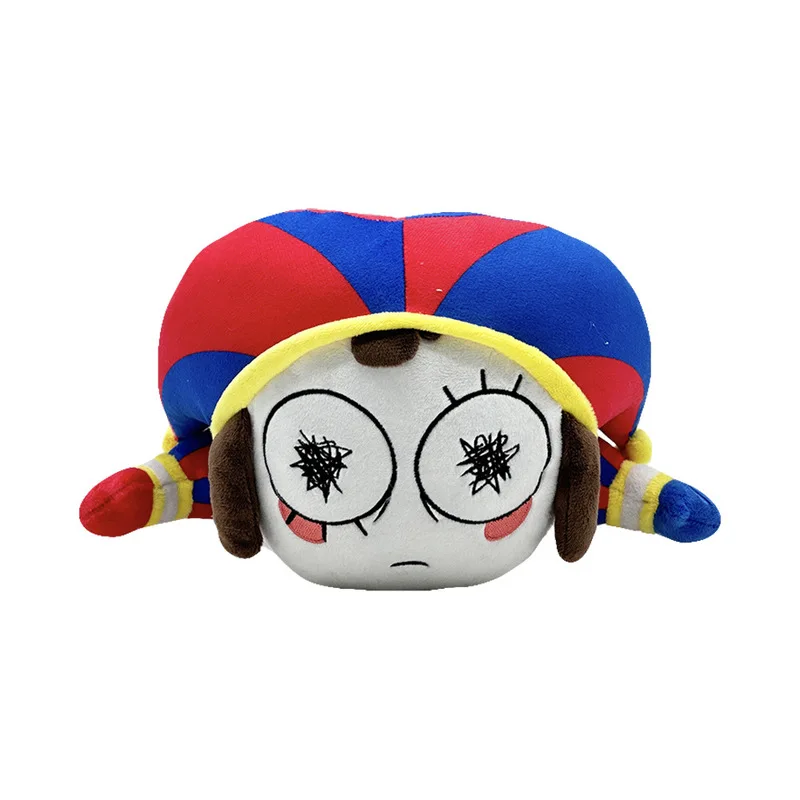 驚異のデジタルサーカス ポムニ ピエロ風ぬいぐるみ 寝そべりポーズ ぬいぐるみ かわいいアニメシリーズ コレクターズアイテム ギフト