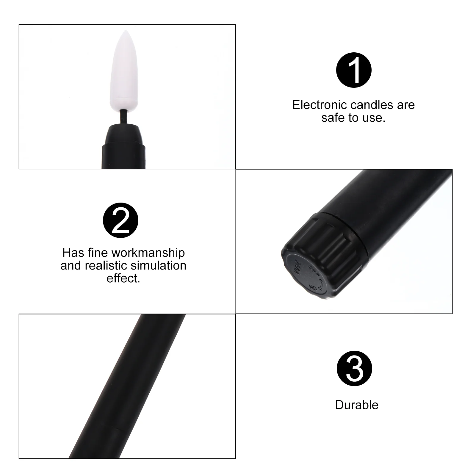 6 Pcs Long Stick Lights for Halloween Electronic Lamp LED Lanterns Wedding Decor Decorative Mini Party