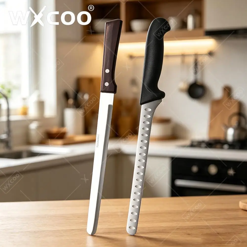 WXCOO Professionelle Küchenmesser Vielseitiges Kochmesser Fleischmesser Edelstahl Schinkenmesser Sushi-Messer Küchenzubehör