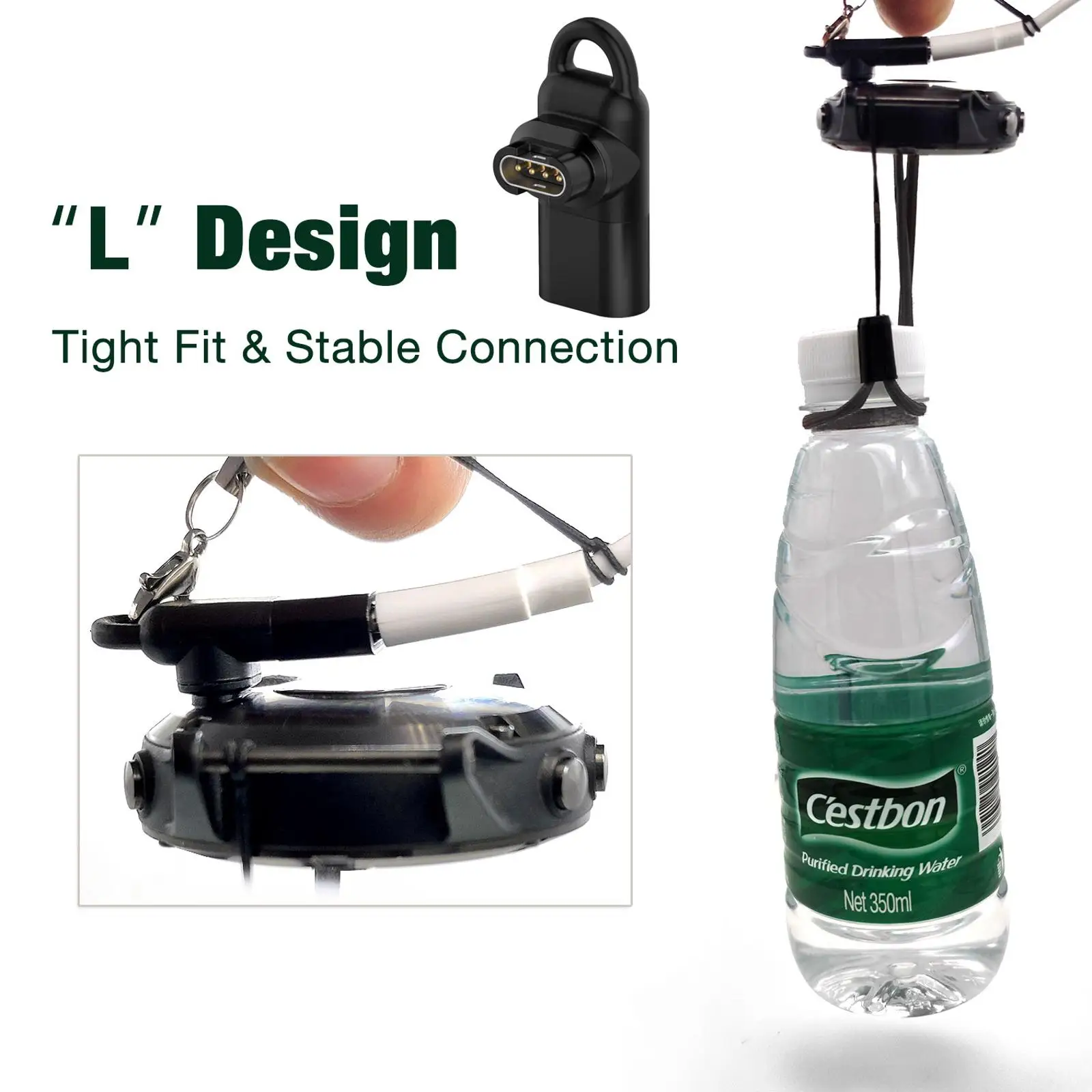 Masculino Tipo C Adaptador para Garmin, Conector de Carregamento, Relógio Inteligente, Fenix 7, 7X, Fenix 6X, Instinto, epix3, 2 Pacote