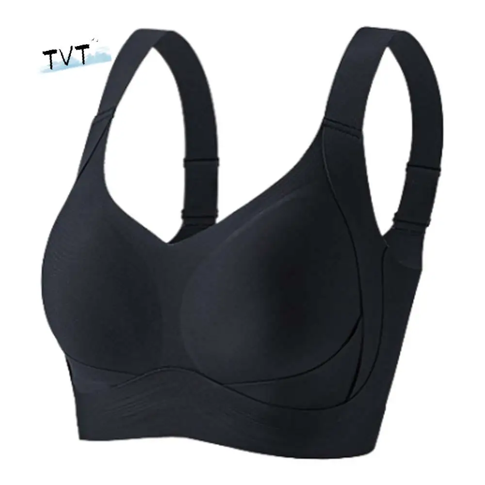 

Ice Silk Large Wireless Bra Lingerie Large Size Underwear for Women Adjustable Push Up Underwear Seamless Support Bra Girl