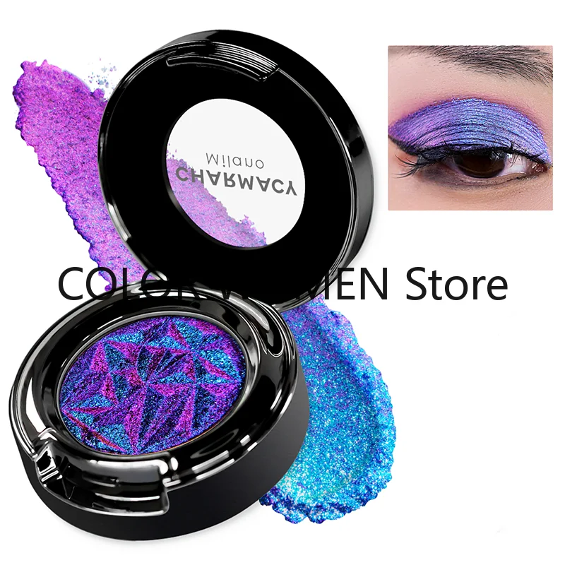 Eye Shadow Chameleon Metallic Glitter Powder Monochrome Eyeshadow Glitter Metallic Eye Looks 100% Vegan And Cruelty Free