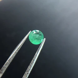 100% Natural Emerald Loose Gemstone Round Cut Sultanite for Diy Fine Jewelry 925 Silver Mounting
