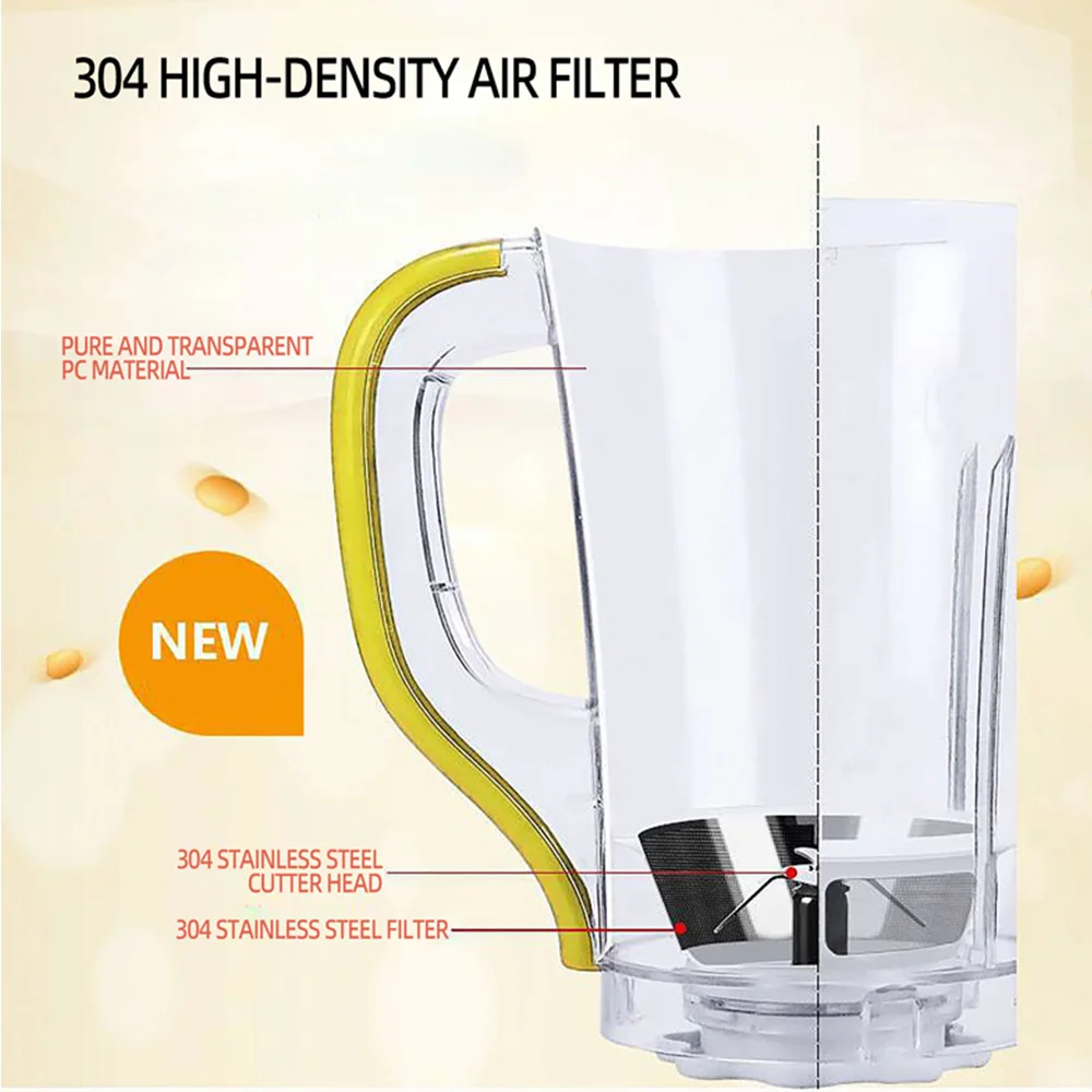 Multifunctional tofu machine, small household bean grinder, slurry and residue separation sausage powder machine