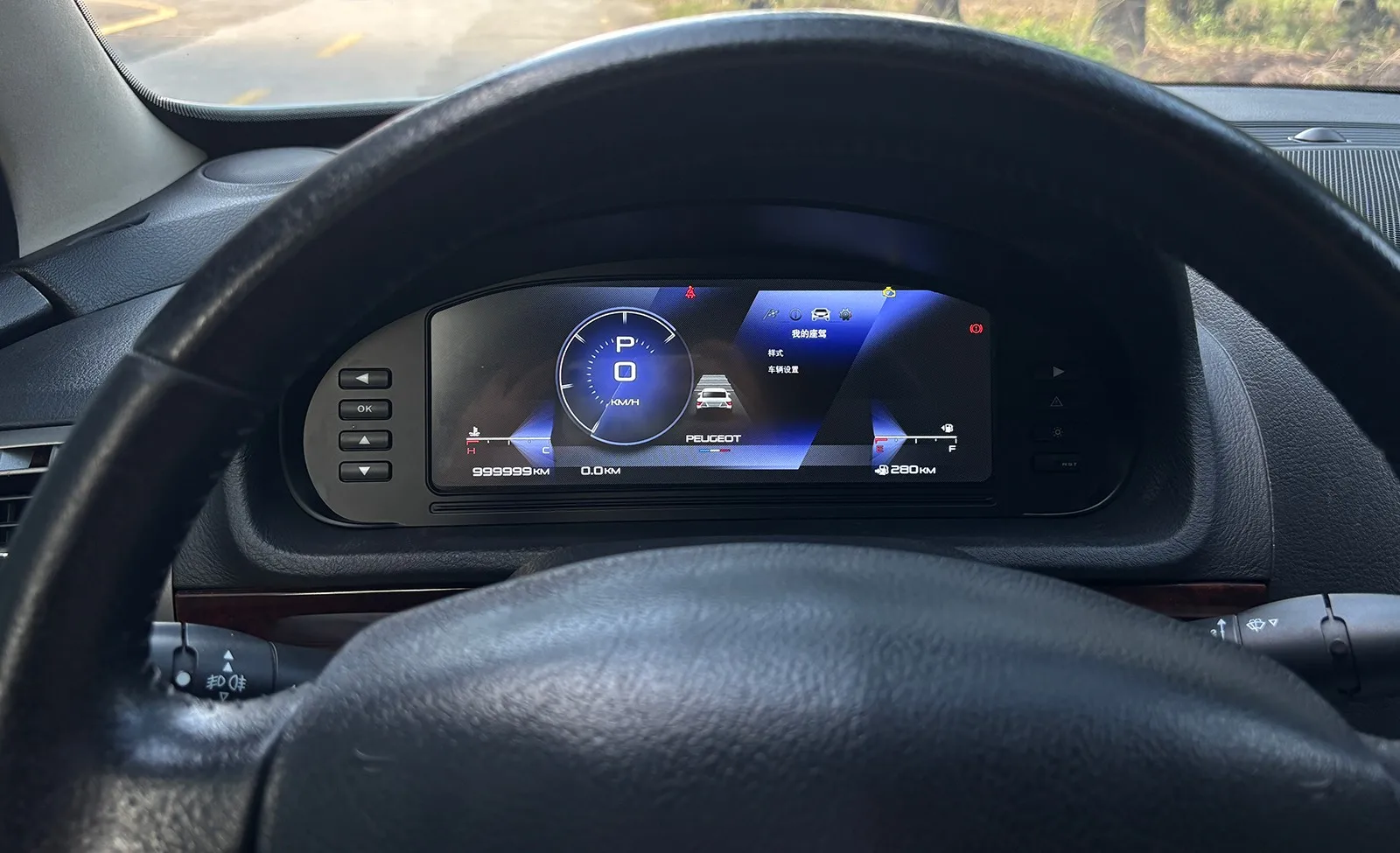 لبيجو 407 407SW العنقودية 2004-2010 10.3 بوصة نظام لينكس الأصلي عرض معلومات السيارة شاشة لوحة القيادة العنقودية الرقمية