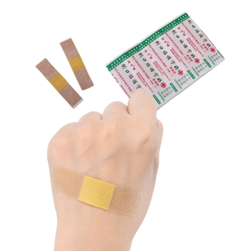 Impermeável Band Aid Adesivo, Ferida Encerramento, Kit De Emergência, Suprimentos Do Cuidado Do Bebê, Ataduras, 50Pcs por Conjunto