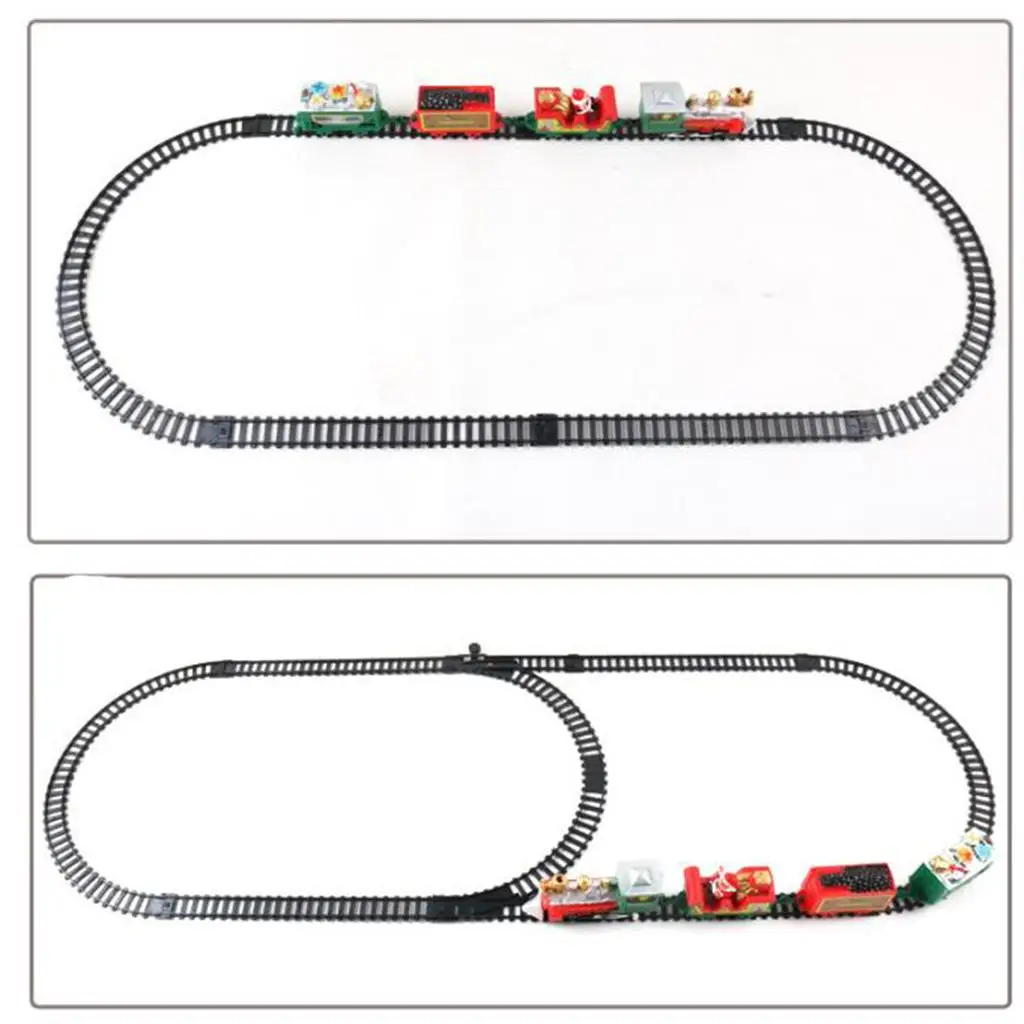 11 Pieces Electric Train Set for Kids, Train Toys with Sounds Classic Toy Train Set Gifts for 3 4 5 6 Years Old